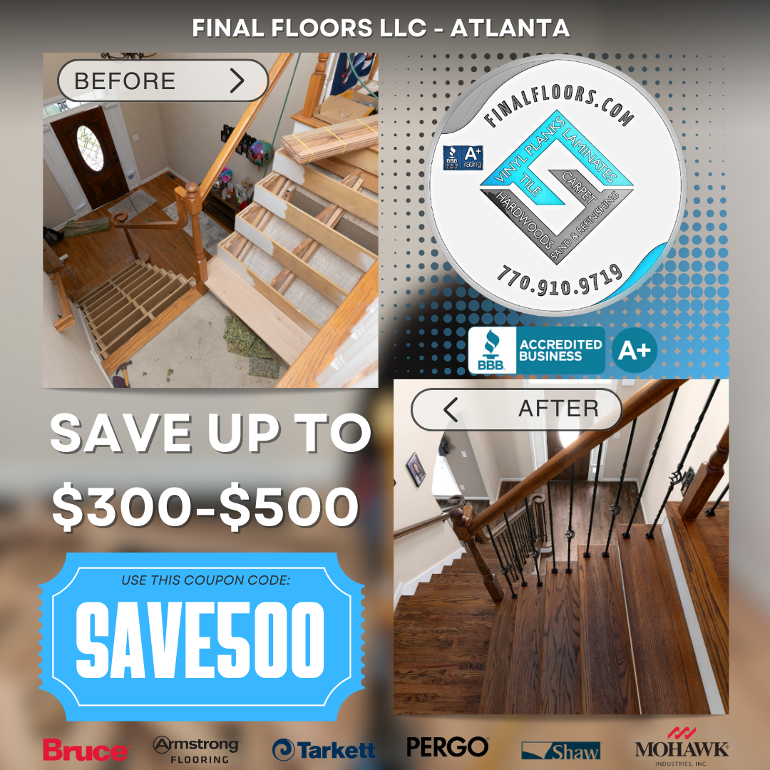 4.9-star rating,Affordable flooring,Armstrong flooring,Atlanta Flooring Company,Atlanta Hardwood Flooring Sales & Installations,Bamboo flooring,BBB accredited,Bruce flooring,carpet,carpet installation,carpet installation Atlanta,Commercial Flooring,Commercial spaces,Competitive pricing,Cortec flooring,custom flooring,Customer satisfaction,Discount Flooring,eco-friendly flooring,Engineered Floors,Engineered Hardwood,Engineered wood,Expert craftsmanship,Floor design,Floor leveling,floor Refinishing,floor repair,Floor replacement,Floor restoration,flooring,flooring Atlanta,Flooring company,flooring Contractor,Flooring deals,Flooring excellence,Flooring experts,Flooring Georgia,Flooring installation,flooring installation Atlanta,Flooring promotions,Flooring restoration,Flooring sales,flooring services,Flooring solutions,Flooring specials,Free estimates,Happy Feet flooring,Hardwood,hardwood floors,Hardwoods refinishing,High-quality flooring,Home decor,Home improvement,Home renovation,Interior design,Laminate,laminate flooring,laminate flooring Atlanta,Luxury home,luxury vinyl plank,Mannington flooring,Modern flooring,Mohawk flooring,Mulliken flooring,Office flooring,Reliable flooring,Residential design,Residential Flooring,Shaw flooring,Stone flooring,Sustainable flooring,Sustainable materials,tile flooring,Top-rated flooring,Trusted flooring professionals,Vinyl plank,Vinyl Plank Flooring,vinyl plank flooring Atlanta,Water damage restoration, 4.9-star rating,Affordable flooring,Armstrong flooring,Atlanta Flooring Company,Atlanta Hardwood Flooring Sales & Installations,Bamboo flooring,BBB accredited,Bruce flooring,carpet,carpet installation,carpet installation Atlanta,Commercial Flooring,Commercial spaces,Competitive pricing,Cortec flooring,custom flooring,Customer satisfaction,Discount Flooring,eco-friendly flooring,Engineered Floors,Engineered Hardwood,Engineered wood,Expert craftsmanship,Floor design,Floor leveling,floor Refinishing,floor repair,Floor replacement,Floor restoration,flooring,flooring Atlanta,Flooring company,flooring Contractor,Flooring deals,Flooring excellence,Flooring experts,Flooring Georgia,Flooring installation,flooring installation Atlanta,Flooring promotions,Flooring restoration,Flooring sales,flooring services,Flooring solutions,Flooring specials,Free estimates,Happy Feet flooring,Hardwood,hardwood floors,Hardwoods refinishing,High-quality flooring,Home decor,Home improvement,Home renovation,Interior design,Laminate,laminate flooring,laminate flooring Atlanta,Luxury home,luxury vinyl plank,Mannington flooring,Modern flooring,Mohawk flooring,Mulliken flooring,Office flooring,Reliable flooring,Residential design,Residential Flooring,Shaw flooring,Stone flooring,Sustainable flooring,Sustainable materials,tile flooring,Top-rated flooring,Trusted flooring professionals,Vinyl plank,Vinyl Plank Flooring,vinyl plank flooring Atlanta,Water damage restoration, | Final Floors ATL – Atlanta’s Luxury Vinyl, Hardwood & Carpet Experts