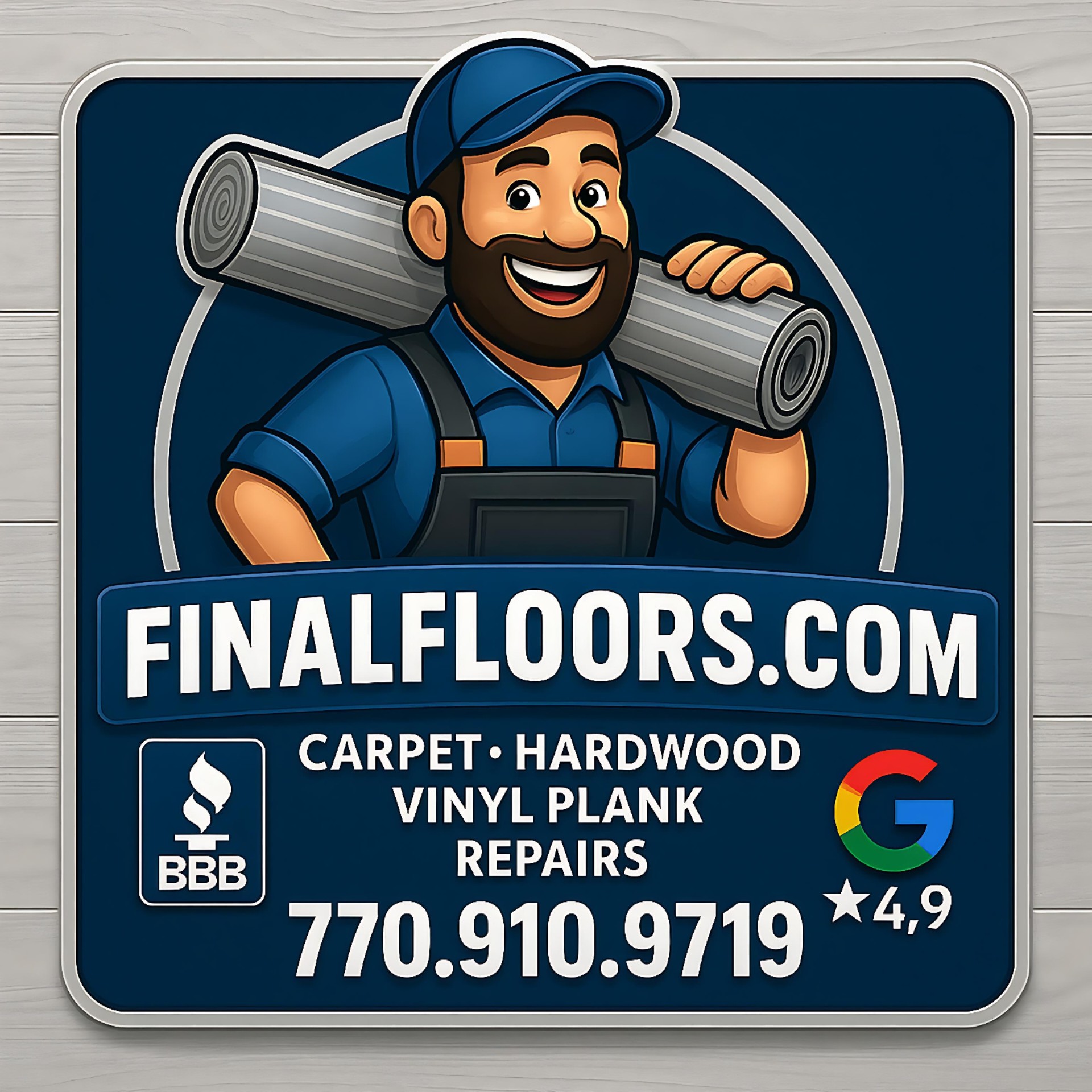 Final Floors Atlanta Logo with Mascot