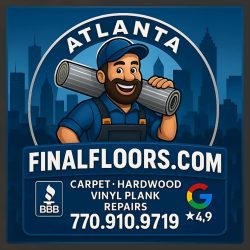 Metro Atlanta hardwood refinishing and vinyl plank installation by Final Floors ATL