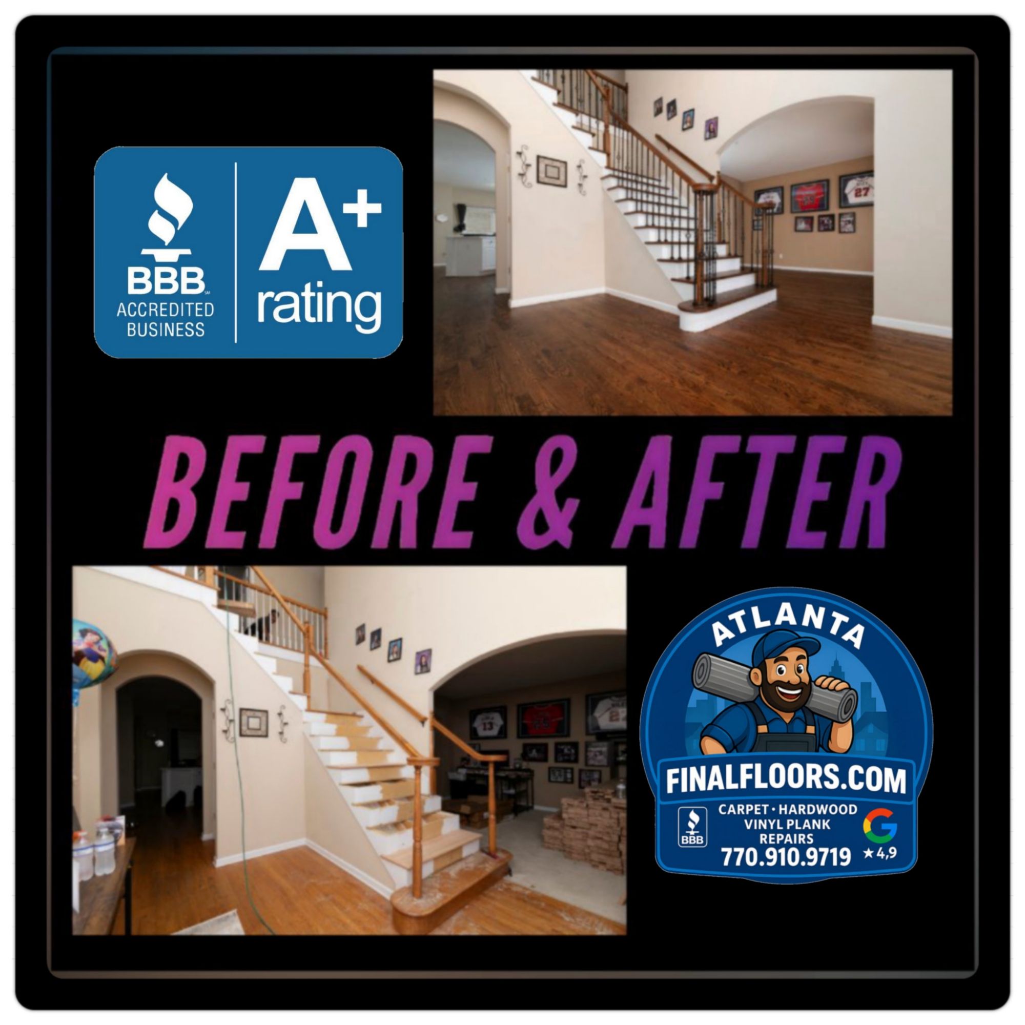 LVP before and after Alpharetta