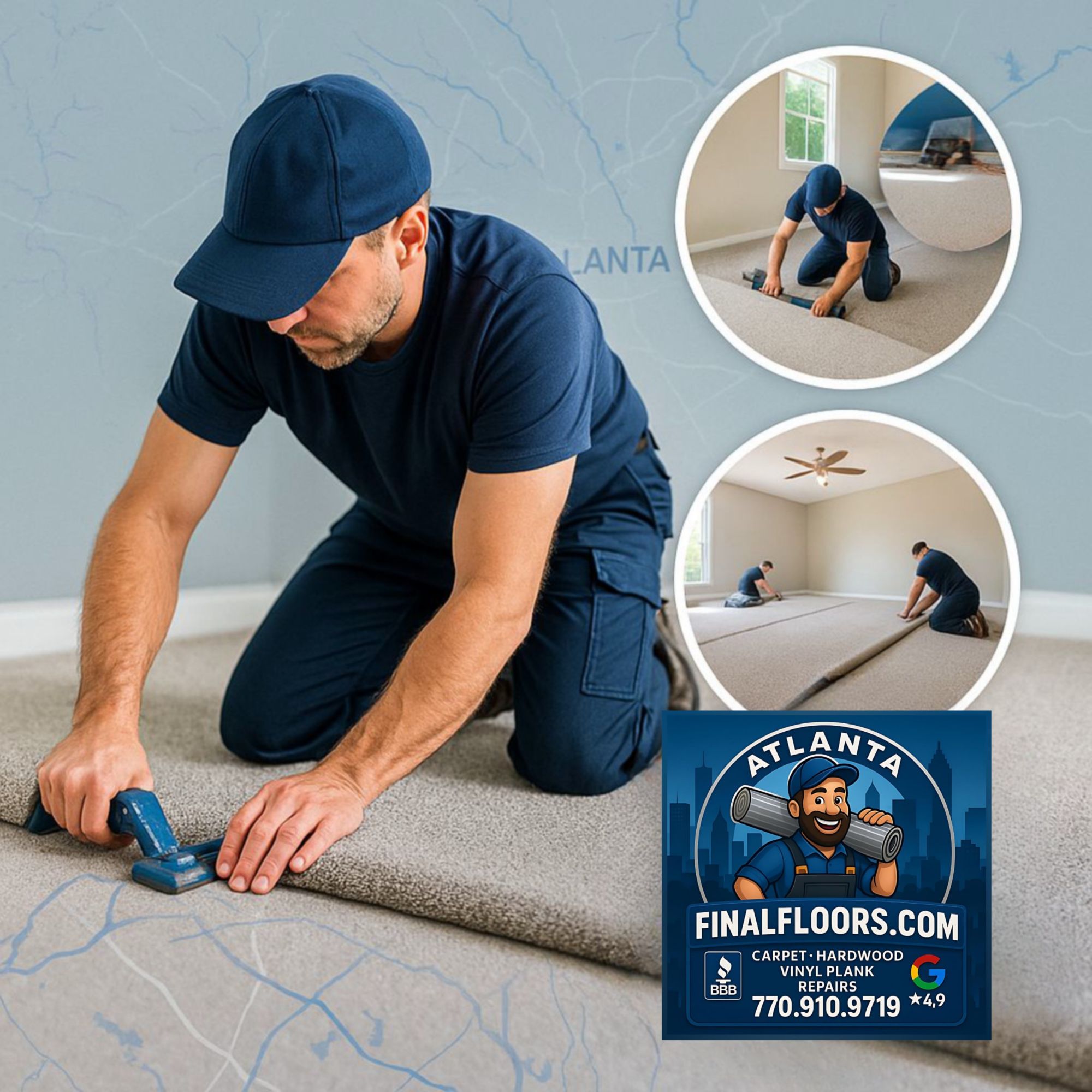 East Cobb GA carpet installation by Final Floors LLC