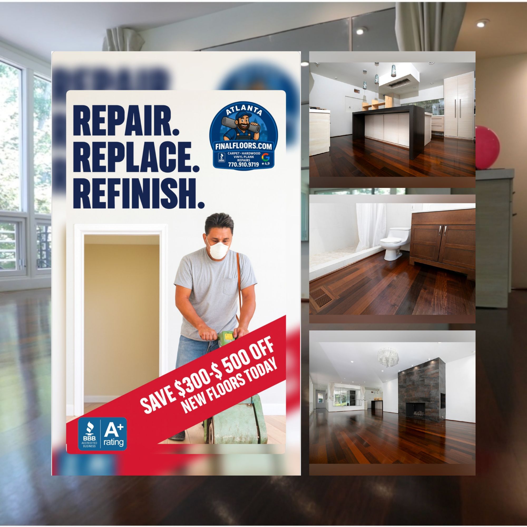 Epic 125-Year-Old Hardwood Refinishing | Beautiful Atlanta Floor Revival by Final Floors