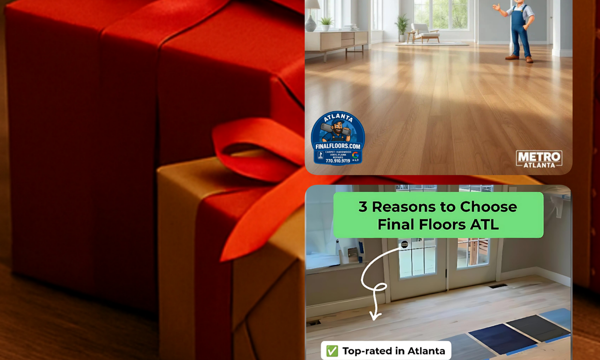 Final Floors ATL holiday flooring installation — luxury vinyl plank and hardwood refinishing experts serving Roswell, Alpharetta, Sandy Springs, and all Metro Atlanta with professional, dust-free service. | Final Floors ATL | Metro Atlanta’s Flooring Experts