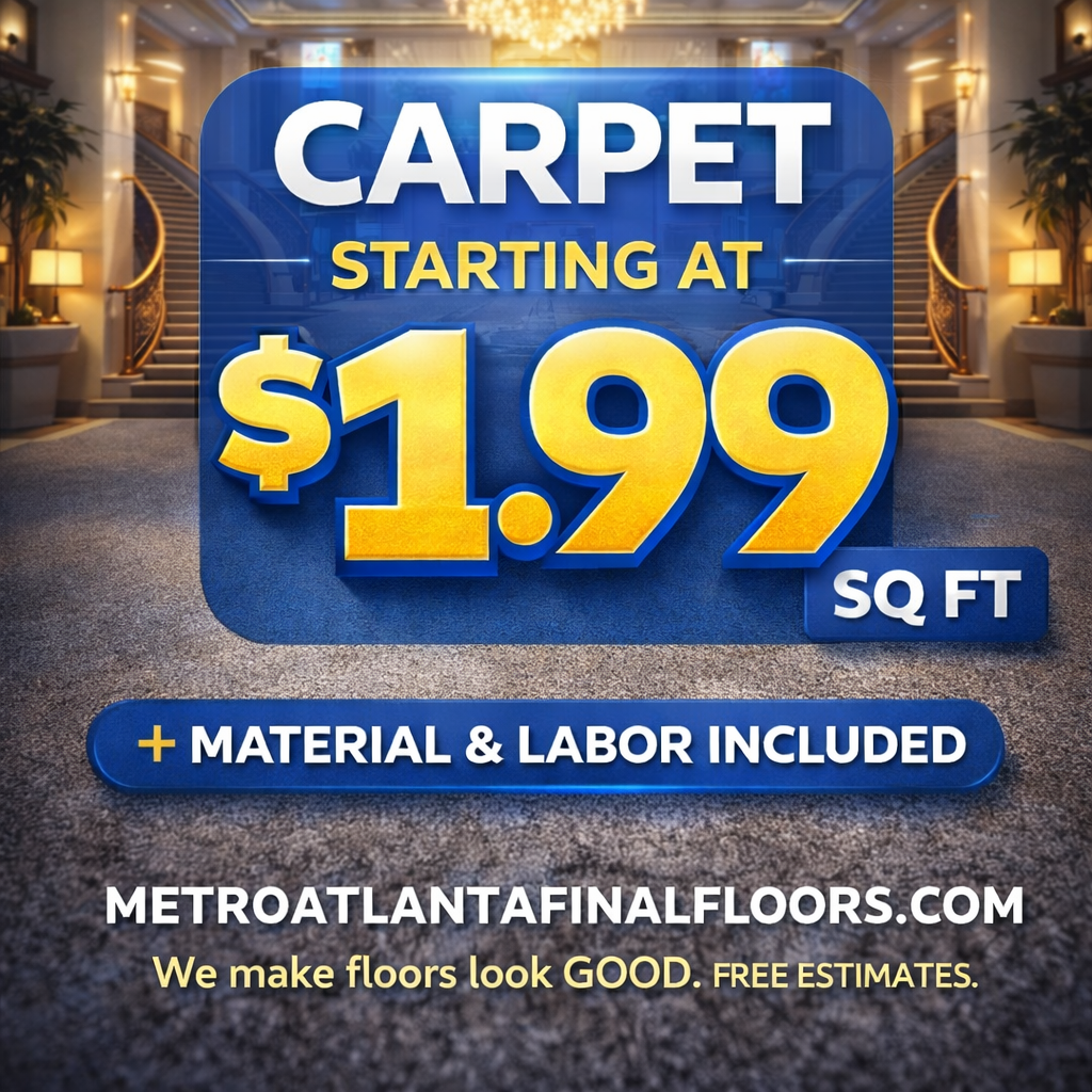 carpet installation atlanta sale by final floors, llc